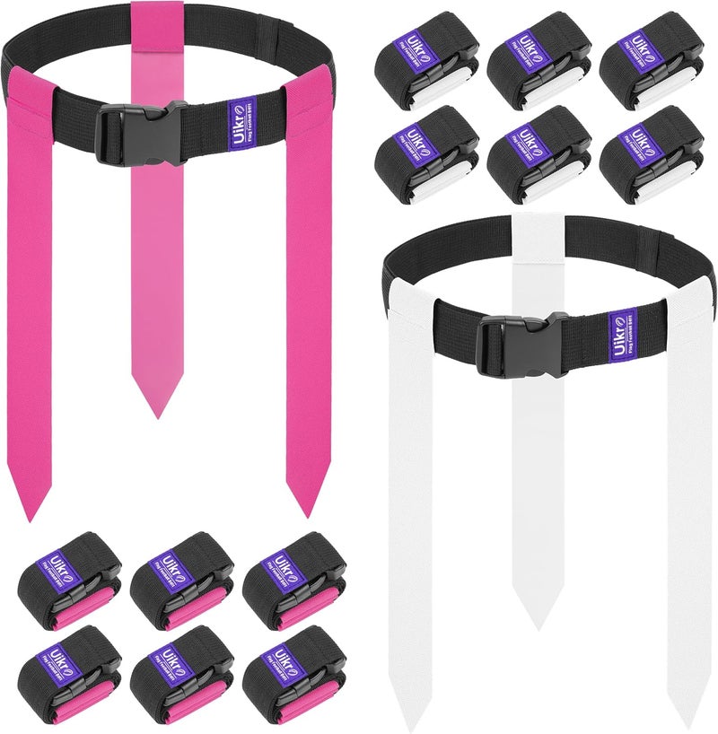 Uikro Flag Football Belts, 14 Player Flag Football Set with 42 Flags for Adults Youth Kids, Sports Training Competition - Image 1